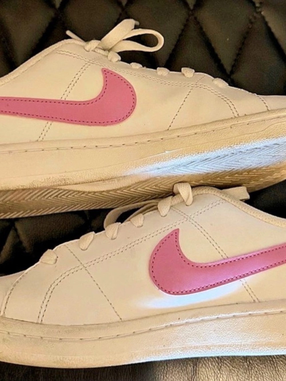 Nike Court Vision Low White & Pink Sneakers